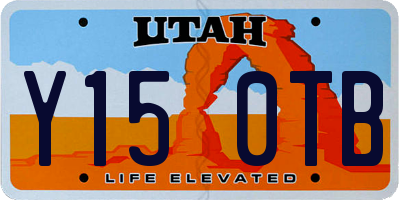 UT license plate Y150TB
