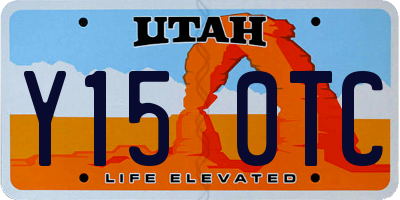 UT license plate Y150TC