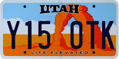 UT license plate Y150TK