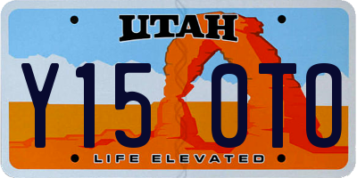 UT license plate Y150TO