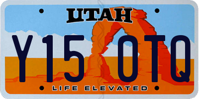 UT license plate Y150TQ