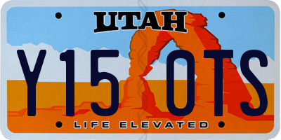 UT license plate Y150TS