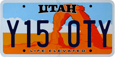UT license plate Y150TY