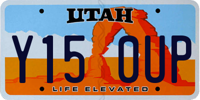 UT license plate Y150UP