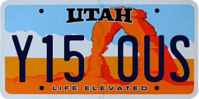 UT license plate Y150US