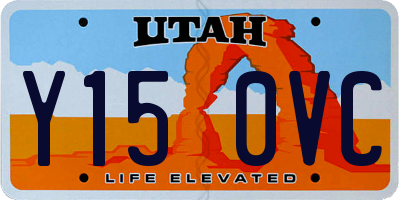 UT license plate Y150VC