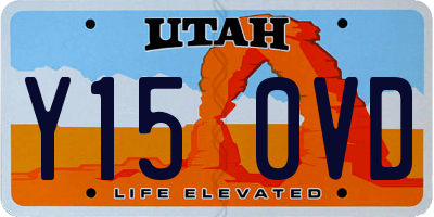 UT license plate Y150VD