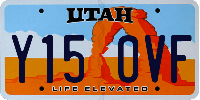 UT license plate Y150VF
