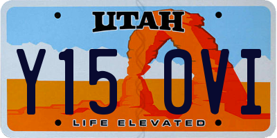 UT license plate Y150VI