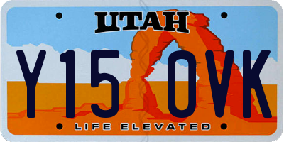 UT license plate Y150VK