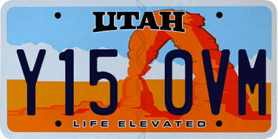 UT license plate Y150VM