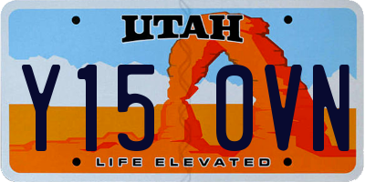 UT license plate Y150VN