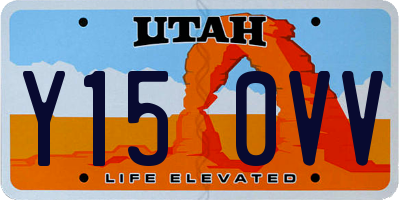 UT license plate Y150VV