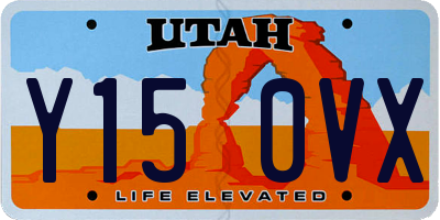 UT license plate Y150VX