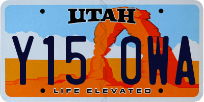 UT license plate Y150WA