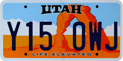 UT license plate Y150WJ