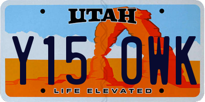 UT license plate Y150WK
