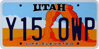 UT license plate Y150WP