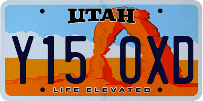 UT license plate Y150XD