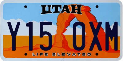 UT license plate Y150XM