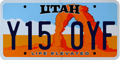 UT license plate Y150YF