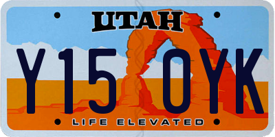 UT license plate Y150YK