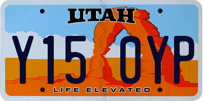 UT license plate Y150YP