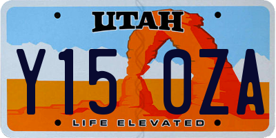 UT license plate Y150ZA