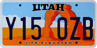 UT license plate Y150ZB