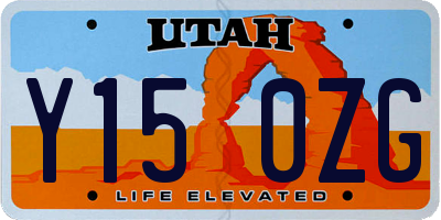 UT license plate Y150ZG