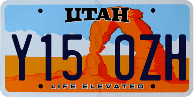 UT license plate Y150ZH