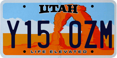 UT license plate Y150ZM