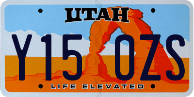 UT license plate Y150ZS