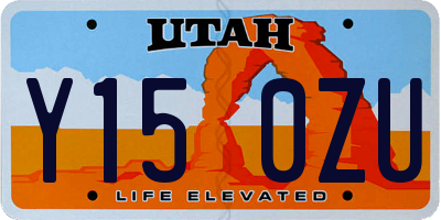UT license plate Y150ZU