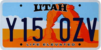 UT license plate Y150ZV