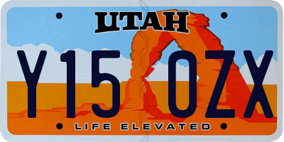 UT license plate Y150ZX