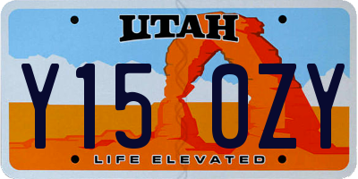 UT license plate Y150ZY