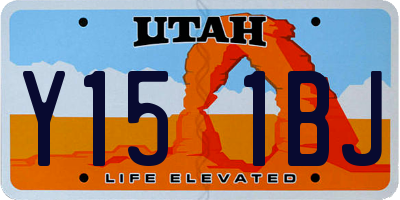 UT license plate Y151BJ