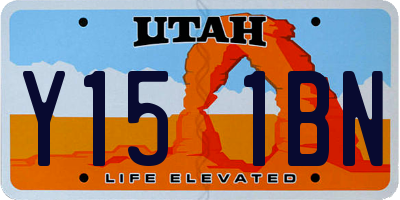 UT license plate Y151BN