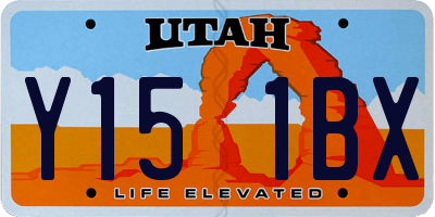 UT license plate Y151BX