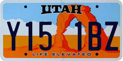 UT license plate Y151BZ