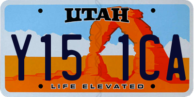 UT license plate Y151CA