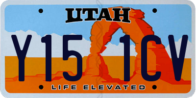 UT license plate Y151CV