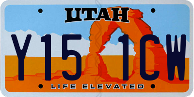 UT license plate Y151CW