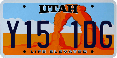 UT license plate Y151DG