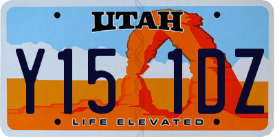 UT license plate Y151DZ