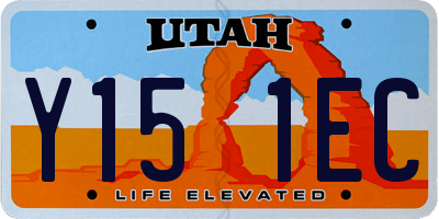 UT license plate Y151EC