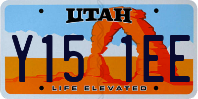 UT license plate Y151EE