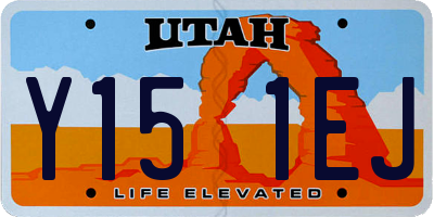 UT license plate Y151EJ