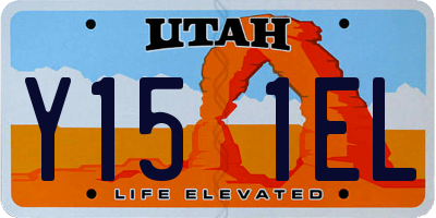 UT license plate Y151EL